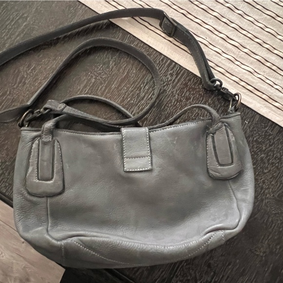 Sundance- Gray Woven Leather Handbag - Picture 2 of 7